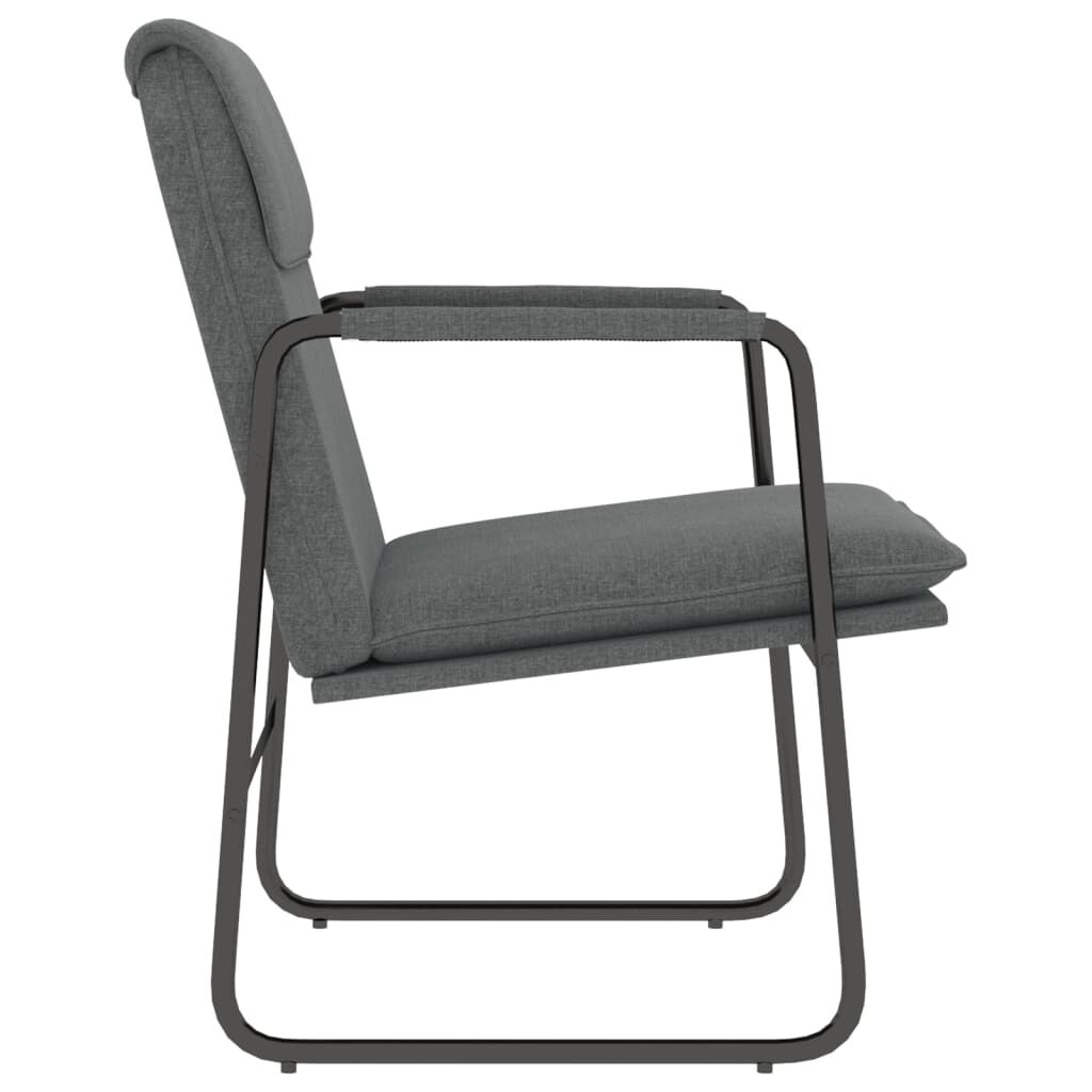 vidaXL Lounge Chair Dark Grey 55x64x80 cm Fabric