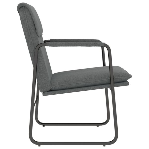 vidaXL Lounge Chair Dark Grey 55x64x80 cm Fabric