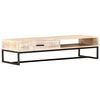 vidaXL Coffee Table White 117x50x30 cm Solid Acacia Wood