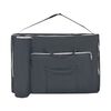 vidaXL 2-Zone Folding Massage Table 10 cm Thick Black