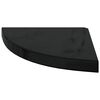 vidaXL Floating Corner Shelves 4 pcs High Gloss Black 35x35x3.8 cm MDF