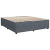 vidaXL Bed Frame without Mattress Dark Grey King Velvet