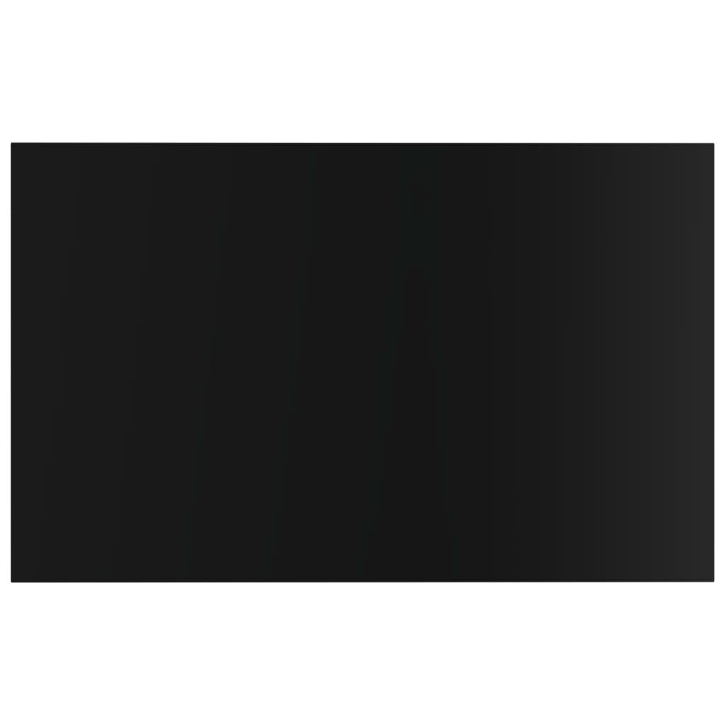 vidaXL Bookshelf Boards 8 pcs High Gloss Black 80x50x1.5 cm Engineered Wood
