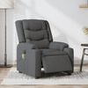 vidaXL Electric Massage Recliner Chair Dark Grey Fabric