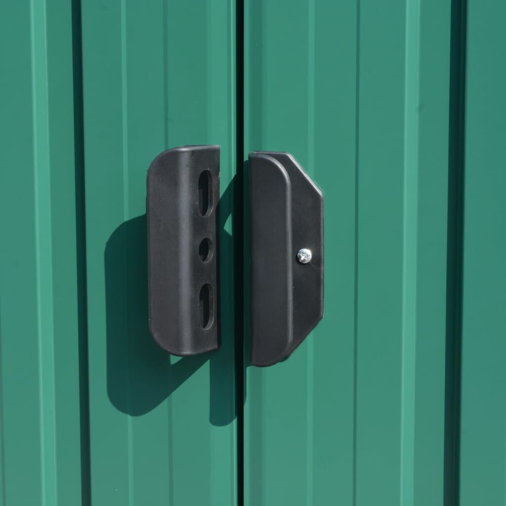 vidaXL Garden Shed 257x392x181 cm Metal Green