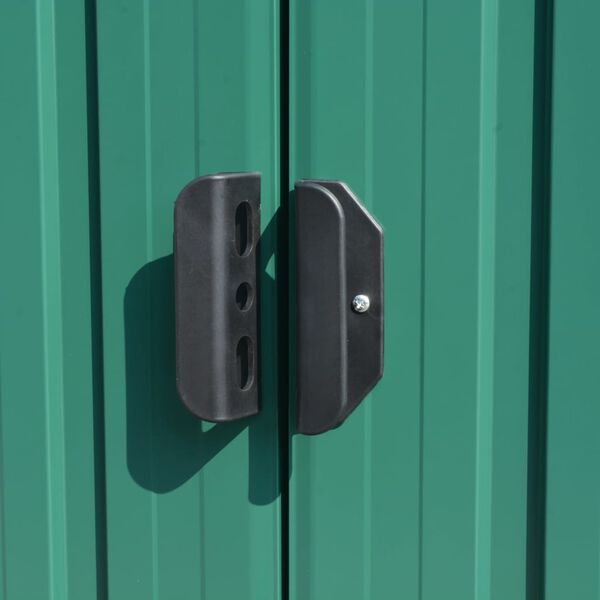 vidaXL Garden Shed 257x392x181 cm Metal Green