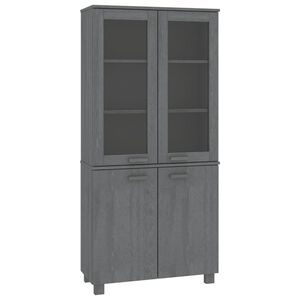 vidaXL Highboard HAMAR Solid Wood Pine Dark Grey