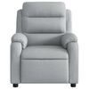 vidaXL Massage Recliner Chair Light Grey Fabric