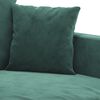 vidaXL 2-Seater Sofa Dark Green 140 cm Velvet