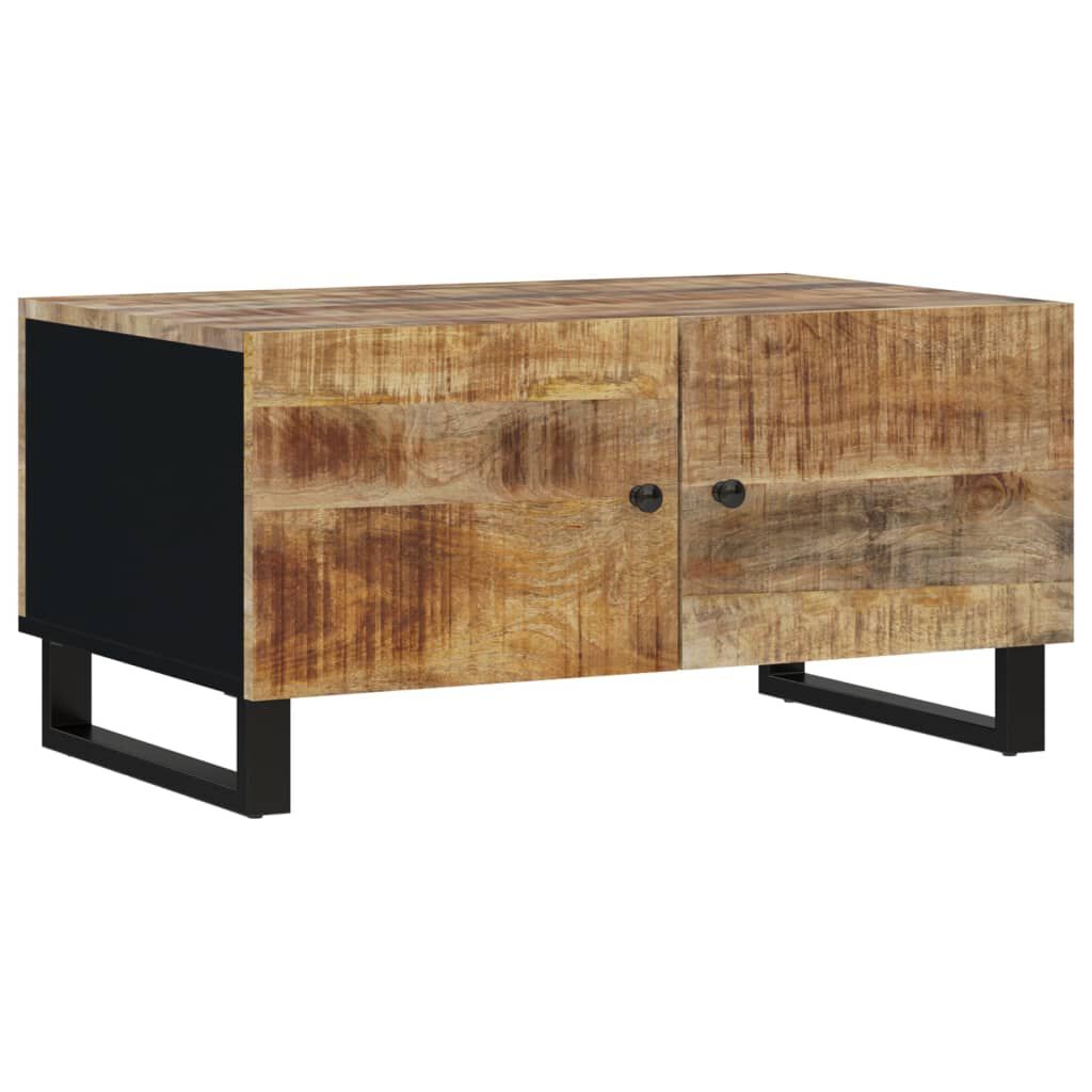 vidaXL Coffee Table 80x50x40 cm Solid Wood Mango&Engineered Wood