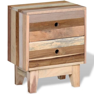 vidaXL Bedside Cabinet Solid Reclaimed Wood