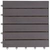 vidaXL Decking Tiles 20 pcs Grey Wash 30x30 cm Solid Acacia Wood