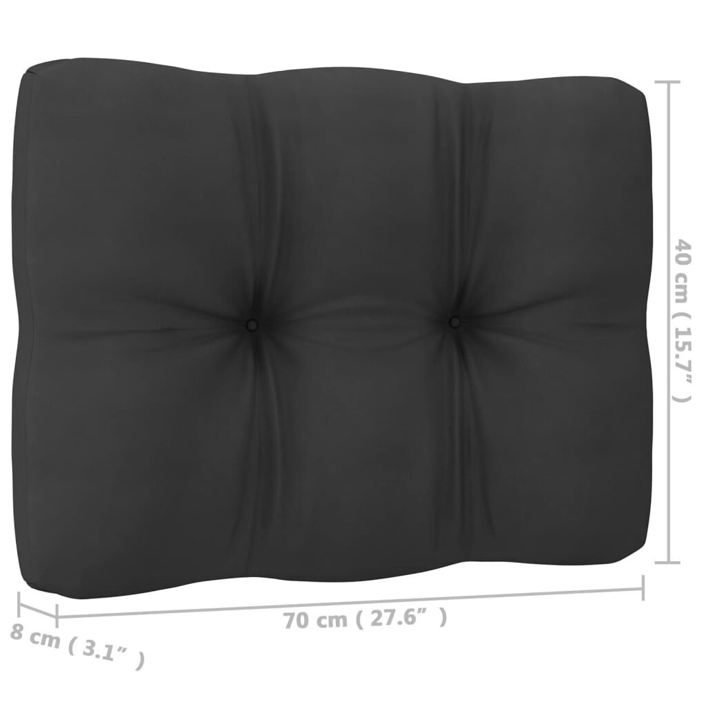 vidaXL 4-Seater Garden Sofa with Cushions Solid Pinewood