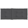 vidaXL Garden Highback Chair Cushions 2 pcs Anthracite 120x50x3 cm Fabric