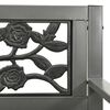 vidaXL Garden Bench 125 cm Steel Grey
