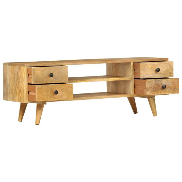 vidaXL TV Cabinet 110x35x40 cm Solid Mango Wood