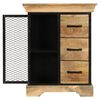 vidaXL Sideboard 60x30x75 cm Solid Mango Wood