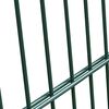 vidaXL Fence Gate Steel Green 100x100 cm