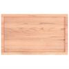 vidaXL Wall Shelf Light Brown 100x60x(2-4) cm Treated Solid Wood Oak
