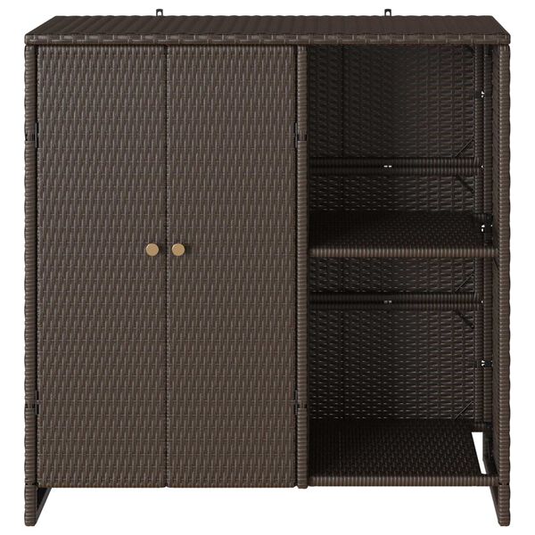 vidaXL Storage Cabinet with Storage Brown 100 x 36 x 102 cm Rattan