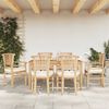 vidaXL 7 Piece Garden Dining Set Solid Wood Teak