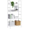 vidaXL 4-Layer Book Shelf White 60x27.6x124.5 cm Engineered Wood