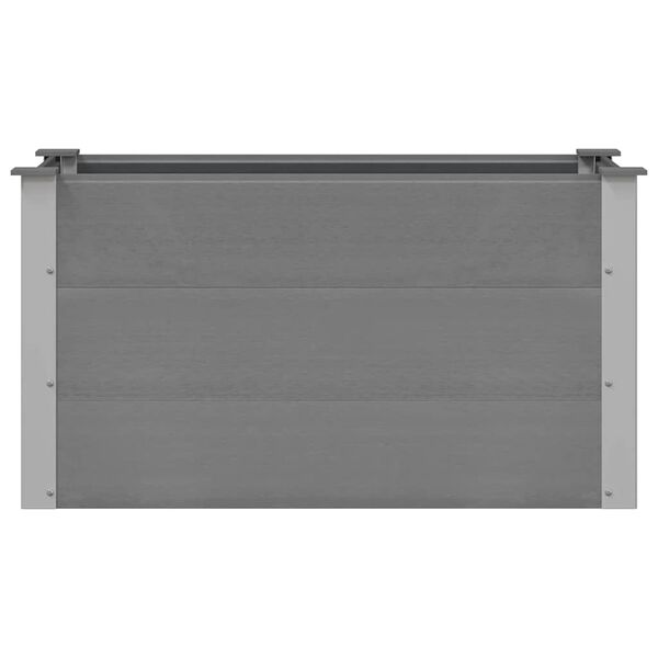 vidaXL Garden Raised Bed WPC 100x50x54 cm Grey