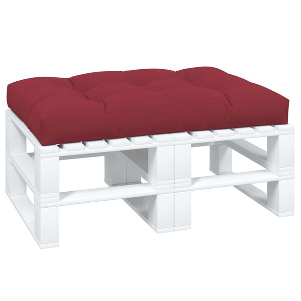 vidaXL Pallet Cushion Wine Red 120x80x12 cm Fabric