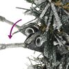 vidaXL Artificial Slim Christmas Tree with Flocked Snow 120 cm PVC&PE