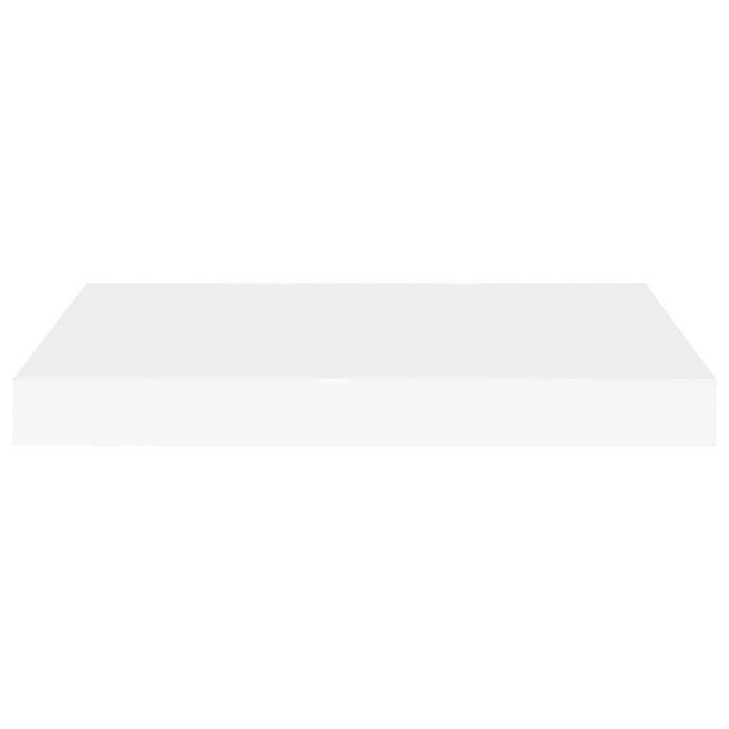vidaXL Floating Wall Shelf White 50x23x3.8 cm MDF