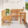 vidaXL Garden Bistro Set 5 pcs Brown Solid Acacia Wood