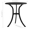 vidaXL 3 Piece Bistro Set Cast Aluminium Black