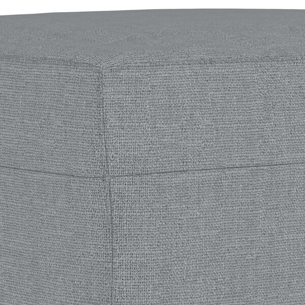 vidaXL Footstool Light Grey 60x50x41 cm Fabric