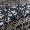 vidaXL Willow Cat Tree Pet House/Bed/Scratching Post with Cushion Square