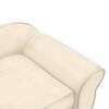 vidaXL Dog Sofa Cream 72x45x30 cm Plush