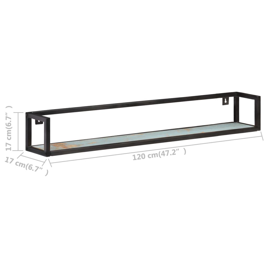 vidaXL Wall Shelves 2 pcs 120 cm Solid Reclaimed Wood