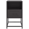 vidaXL Bedside Cabinets 2 pcs Black 36x39x60.5 cm Steel
