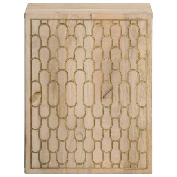 vidaXL Bathroom Wall Cabinet 38x33x48 cm Solid Wood Mango