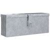 vidaXL Aluminium Box 48.5x14x20 cm Silver
