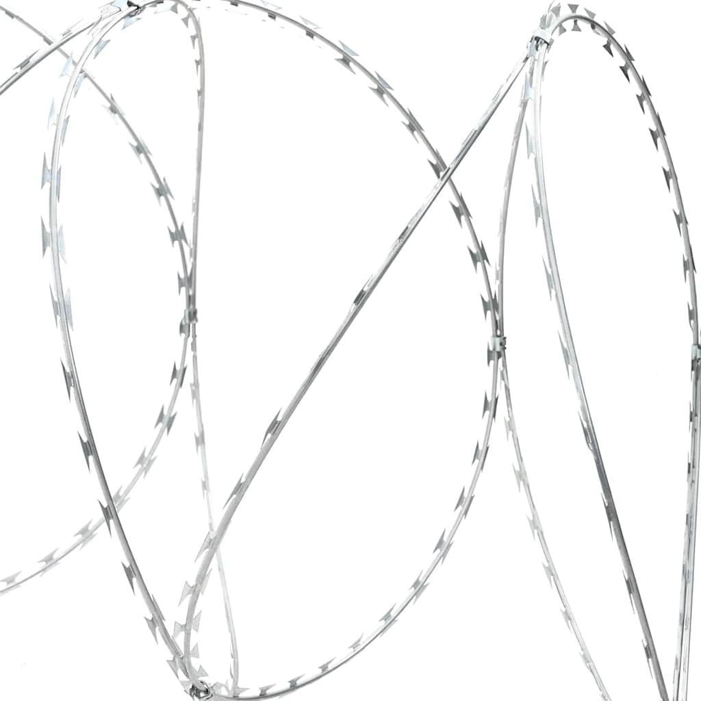 vidaXL Concertina Razor Wire Galvanised Steel 300 m