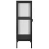 vidaXL Sideboard Black 40x35x105 cm Glass and Steel