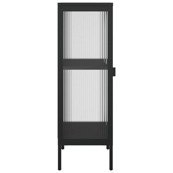 vidaXL Sideboard Black 40x35x105 cm Glass and Steel