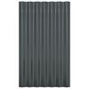 vidaXL Roof Panels 12 pcs Galvanised Steel Anthracite 60x36 cm
