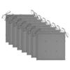 vidaXL Stackable Garden Chairs with Cushions 8 pcs Solid Teak Wood