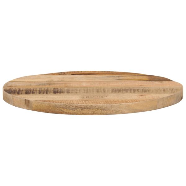 vidaXL Table Top &Oslash; 60x1.5 cm Round Solid Wood Rough Mango