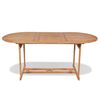 vidaXL 9 Piece Garden Dining Set Solid Teak Wood