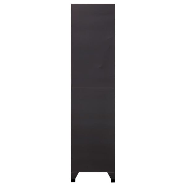 vidaXL Locker Cabinet Anthracite and White 90x40x180 cm Steel