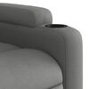 vidaXL Recliner Chair Dark Grey Fabric
