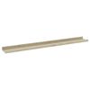vidaXL Wall Shelves 4 pcs White and Sonoma Oak 80x9x3 cm