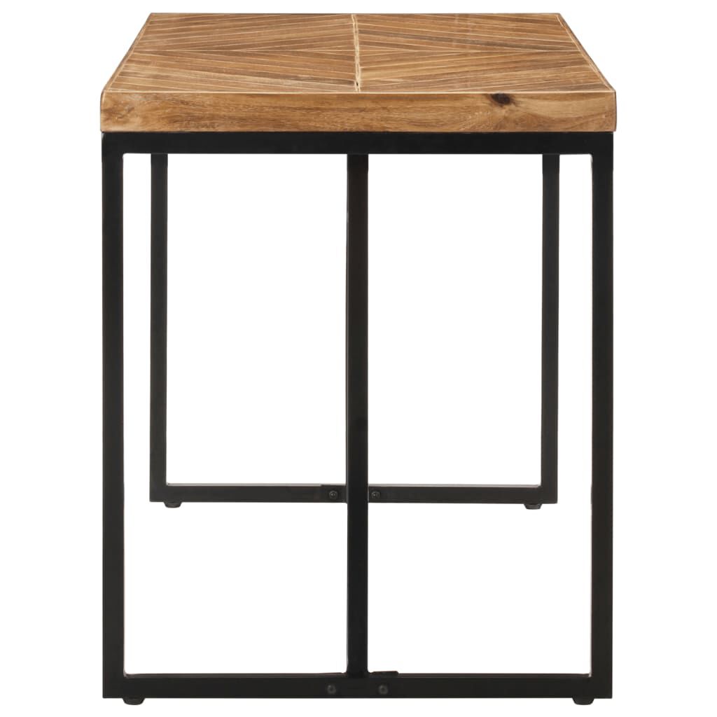 vidaXL Dining Table 120x60x76 cm Solid Acacia and Mango Wood